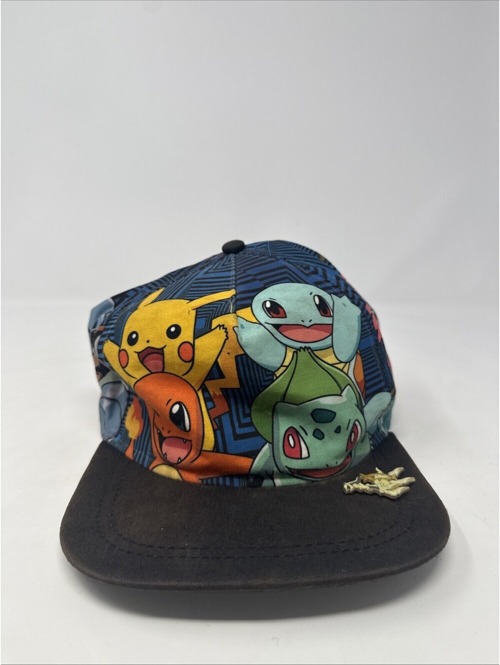 Pokemon Pikachu Charizard Blastoise Venusaur Youth Hat Cap Colorful Hat With Pin